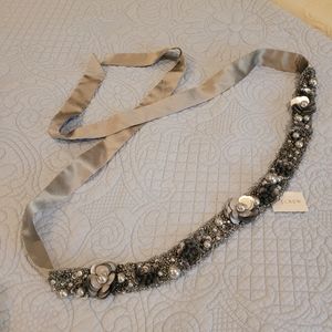 J. Crew 769 Madison Beaded Silk Belt